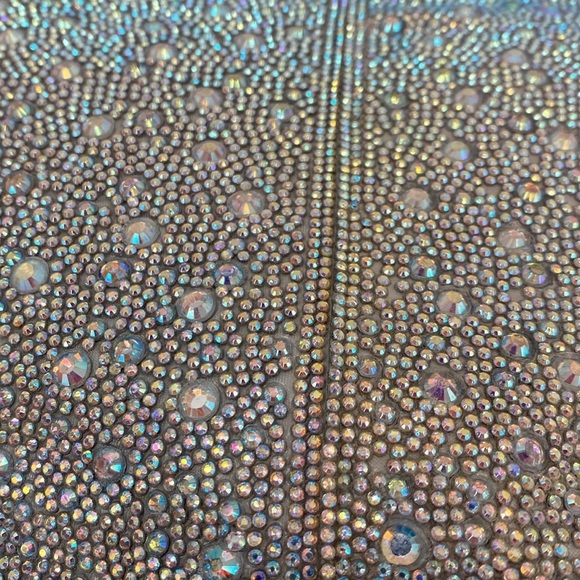 NWOT Rhinestone Cowgirl Boots  Sparkly Knee High Cowboy Boots Chunky Heel - Picture 9 of 9